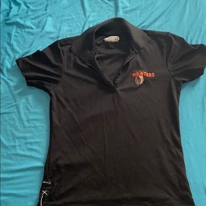 Black Hooters Manager Polo